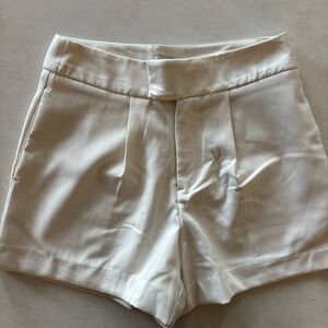a new day Women's High Waist Cream Shorts